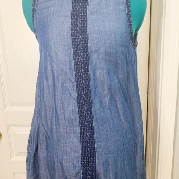 Max Jeans Bohemian Tencil Embroidered Sleeveless Casual Summer Lightweight Dress - Picture 5 of 11